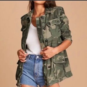Free People Not Your Brothers Surplus Camo Jacket